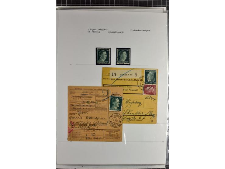1923/45, meist gestempelte und postfrische Sammlung mit sehr vielen Briefen und Karten, dabei bessere und kpl. Ausgaben, bess