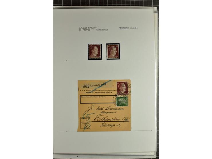 1923/45, meist gestempelte und postfrische Sammlung mit sehr vielen Briefen und Karten, dabei bessere und kpl. Ausgaben, bess