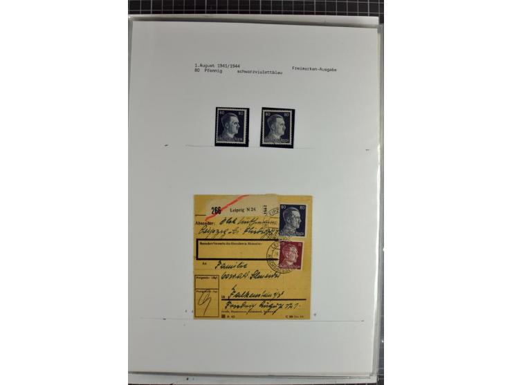1923/45, meist gestempelte und postfrische Sammlung mit sehr vielen Briefen und Karten, dabei bessere und kpl. Ausgaben, bess