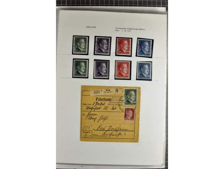 1923/45, meist gestempelte und postfrische Sammlung mit sehr vielen Briefen und Karten, dabei bessere und kpl. Ausgaben, bess