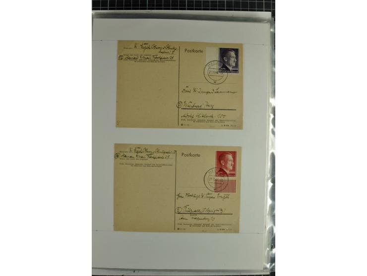 1923/45, meist gestempelte und postfrische Sammlung mit sehr vielen Briefen und Karten, dabei bessere und kpl. Ausgaben, bess