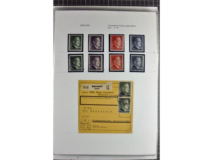 1923/45, meist gestempelte und postfrische Sammlung mit sehr vielen Briefen und Karten, dabei bessere und kpl. Ausgaben, bess