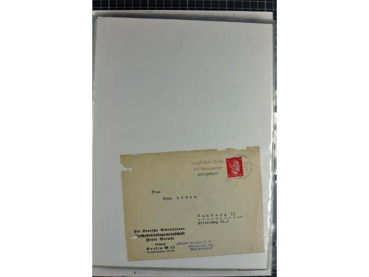 1923/45, meist gestempelte und postfrische Sammlung mit sehr vielen Briefen und Karten, dabei bessere und kpl. Ausgaben, bess