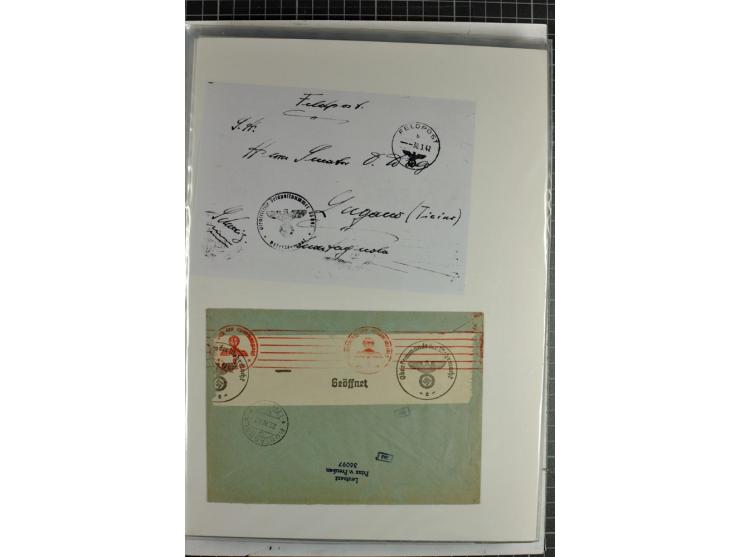 1923/45, meist gestempelte und postfrische Sammlung mit sehr vielen Briefen und Karten, dabei bessere und kpl. Ausgaben, bess