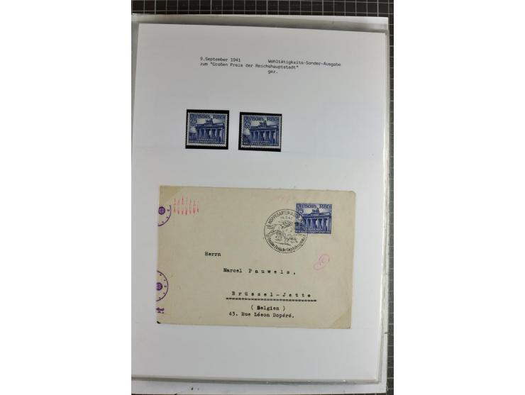 1923/45, meist gestempelte und postfrische Sammlung mit sehr vielen Briefen und Karten, dabei bessere und kpl. Ausgaben, bess