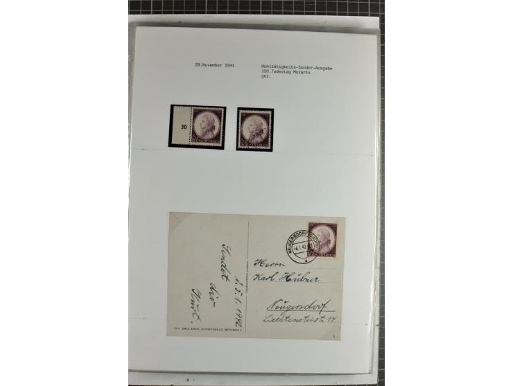 1923/45, meist gestempelte und postfrische Sammlung mit sehr vielen Briefen und Karten, dabei bessere und kpl. Ausgaben, bess