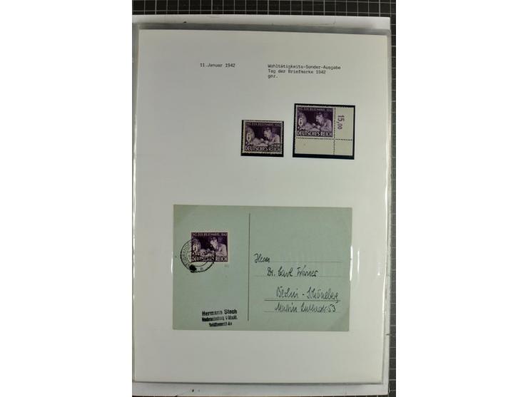 1923/45, meist gestempelte und postfrische Sammlung mit sehr vielen Briefen und Karten, dabei bessere und kpl. Ausgaben, bess