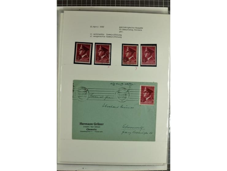 1923/45, meist gestempelte und postfrische Sammlung mit sehr vielen Briefen und Karten, dabei bessere und kpl. Ausgaben, bess