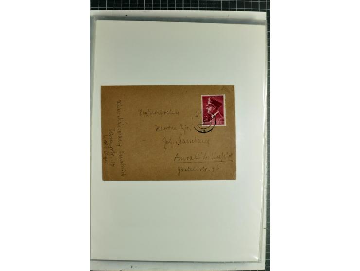 1923/45, meist gestempelte und postfrische Sammlung mit sehr vielen Briefen und Karten, dabei bessere und kpl. Ausgaben, bess