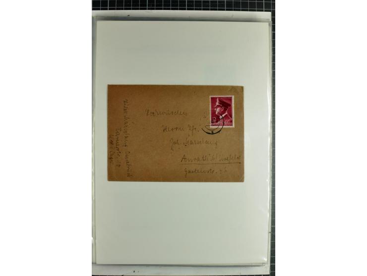 1923/45, meist gestempelte und postfrische Sammlung mit sehr vielen Briefen und Karten, dabei bessere und kpl. Ausgaben, bess