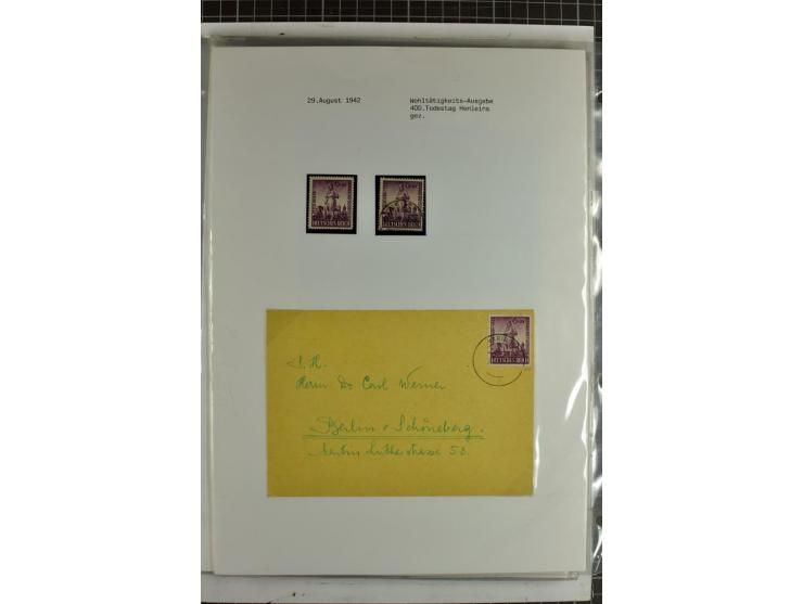 1923/45, meist gestempelte und postfrische Sammlung mit sehr vielen Briefen und Karten, dabei bessere und kpl. Ausgaben, bess