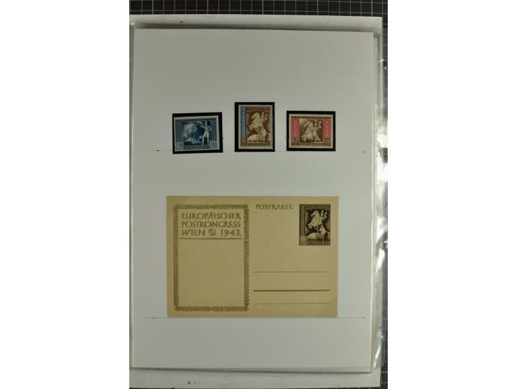 1923/45, meist gestempelte und postfrische Sammlung mit sehr vielen Briefen und Karten, dabei bessere und kpl. Ausgaben, bess