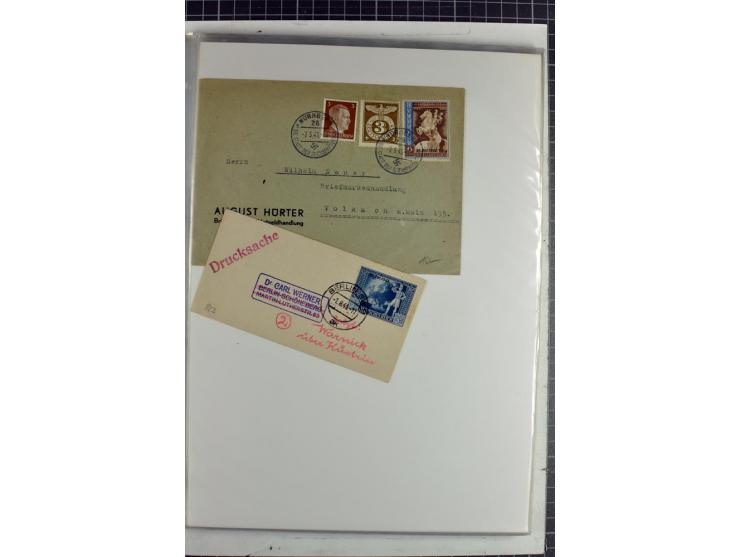 1923/45, meist gestempelte und postfrische Sammlung mit sehr vielen Briefen und Karten, dabei bessere und kpl. Ausgaben, bess