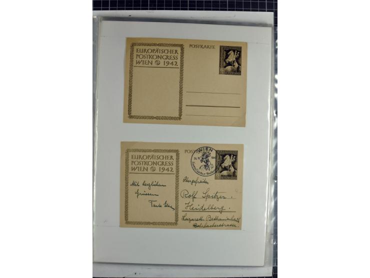 1923/45, meist gestempelte und postfrische Sammlung mit sehr vielen Briefen und Karten, dabei bessere und kpl. Ausgaben, bess