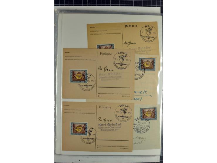 1923/45, meist gestempelte und postfrische Sammlung mit sehr vielen Briefen und Karten, dabei bessere und kpl. Ausgaben, bess