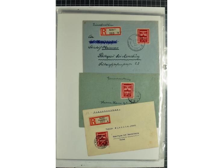 1923/45, meist gestempelte und postfrische Sammlung mit sehr vielen Briefen und Karten, dabei bessere und kpl. Ausgaben, bess