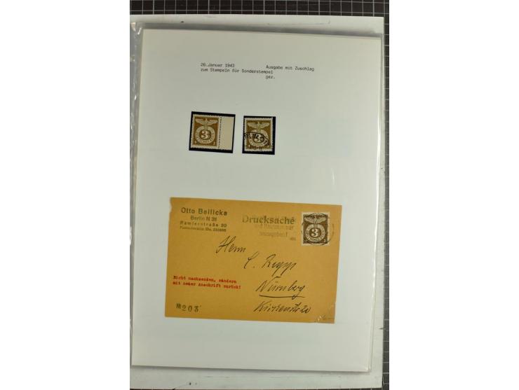 1923/45, meist gestempelte und postfrische Sammlung mit sehr vielen Briefen und Karten, dabei bessere und kpl. Ausgaben, bess