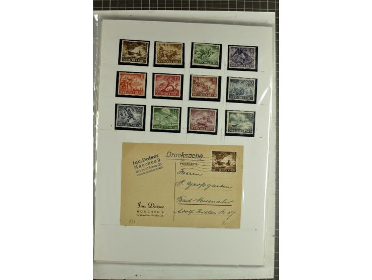 1923/45, meist gestempelte und postfrische Sammlung mit sehr vielen Briefen und Karten, dabei bessere und kpl. Ausgaben, bess