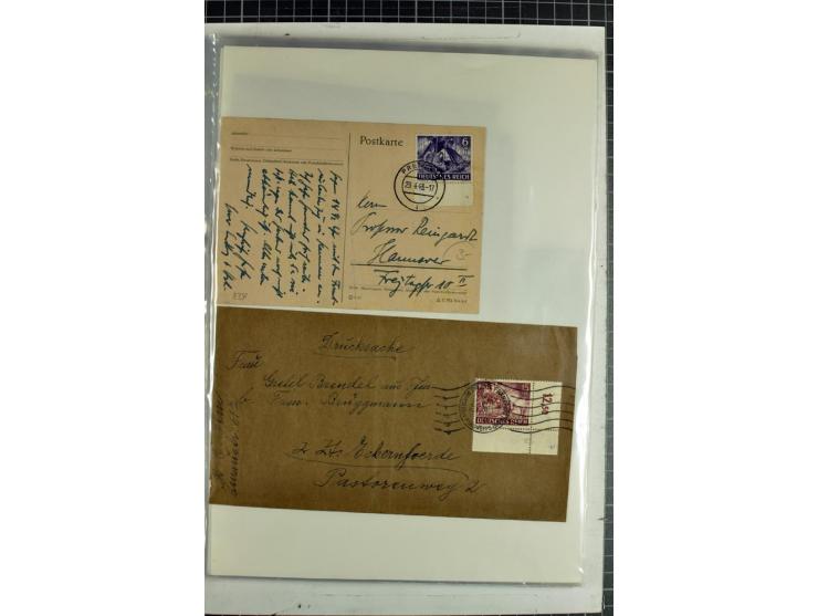 1923/45, meist gestempelte und postfrische Sammlung mit sehr vielen Briefen und Karten, dabei bessere und kpl. Ausgaben, bess