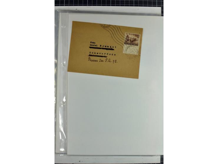 1923/45, meist gestempelte und postfrische Sammlung mit sehr vielen Briefen und Karten, dabei bessere und kpl. Ausgaben, bess