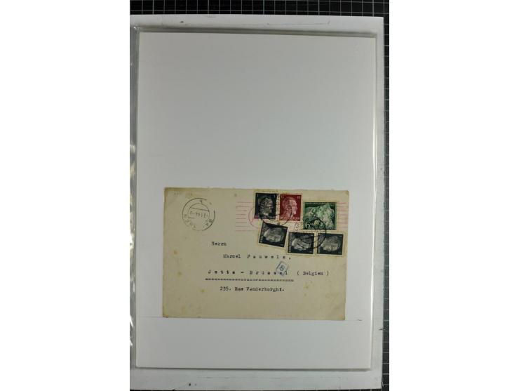 1923/45, meist gestempelte und postfrische Sammlung mit sehr vielen Briefen und Karten, dabei bessere und kpl. Ausgaben, bess