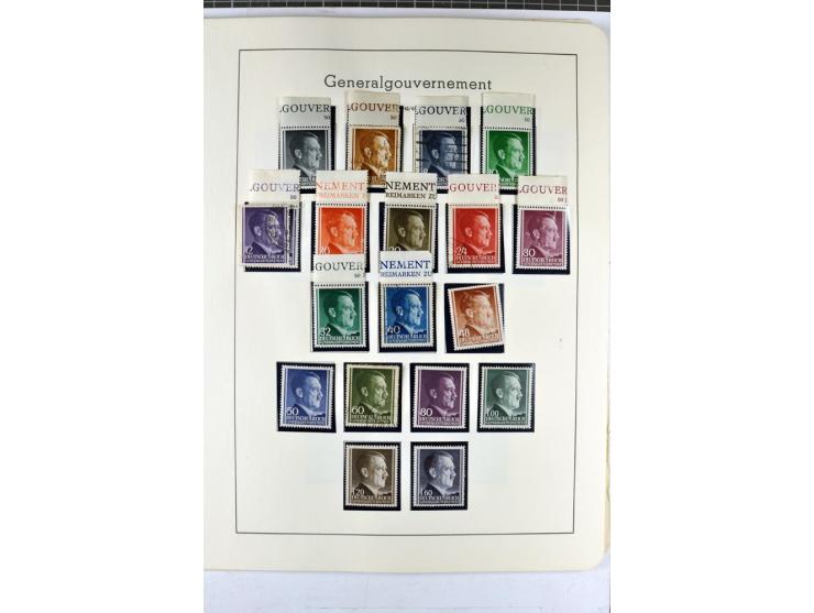 1923/45, meist gestempelte und postfrische Sammlung mit sehr vielen Briefen und Karten, dabei bessere und kpl. Ausgaben, bess