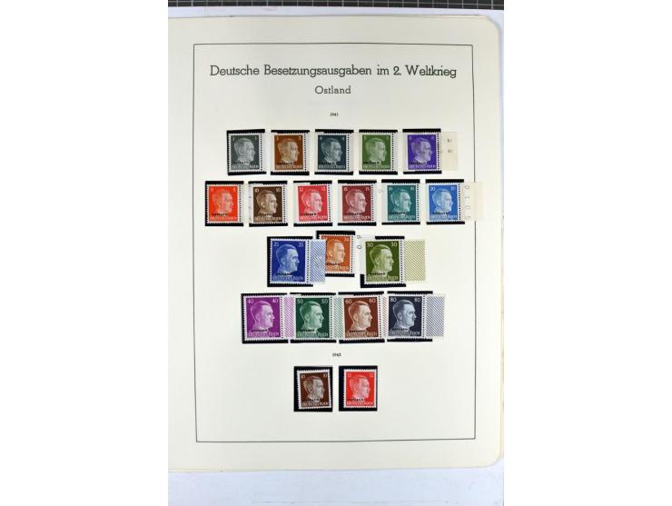 1923/45, meist gestempelte und postfrische Sammlung mit sehr vielen Briefen und Karten, dabei bessere und kpl. Ausgaben, bess
