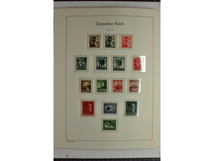 1933/45 postfrische Sammlung, einige wenige ungebraucht, in den Hauptnummern kpl. mit Chicagofahrt, allen Blocks und Dienst