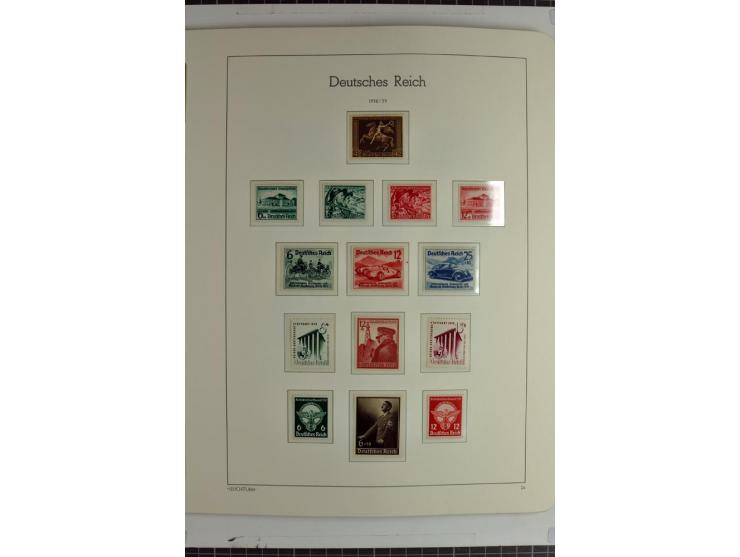 1933/45 postfrische Sammlung, einige wenige ungebraucht, in den Hauptnummern kpl. mit Chicagofahrt, allen Blocks und Dienst
