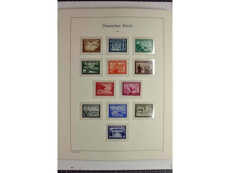 1933/45 postfrische Sammlung, einige wenige ungebraucht, in den Hauptnummern kpl. mit Chicagofahrt, allen Blocks und Dienst