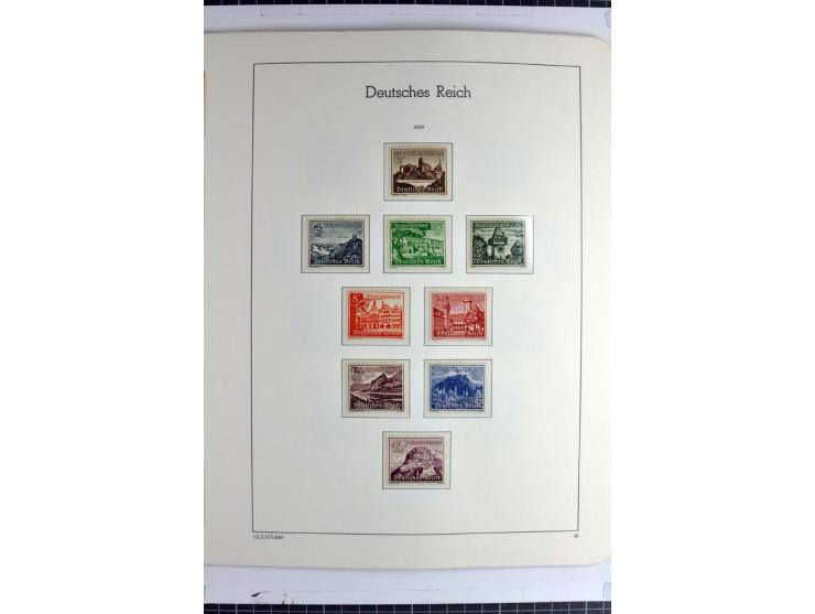 1933/45 postfrische Sammlung, einige wenige ungebraucht, in den Hauptnummern kpl. mit Chicagofahrt, allen Blocks und Dienst