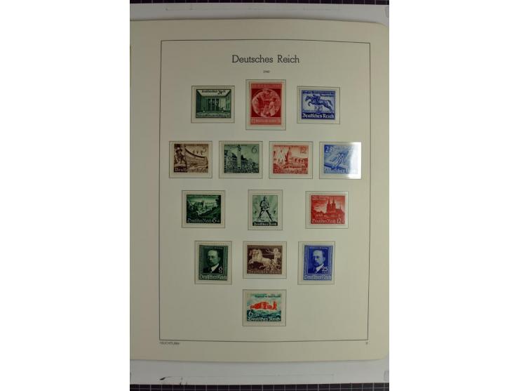 1933/45 postfrische Sammlung, einige wenige ungebraucht, in den Hauptnummern kpl. mit Chicagofahrt, allen Blocks und Dienst