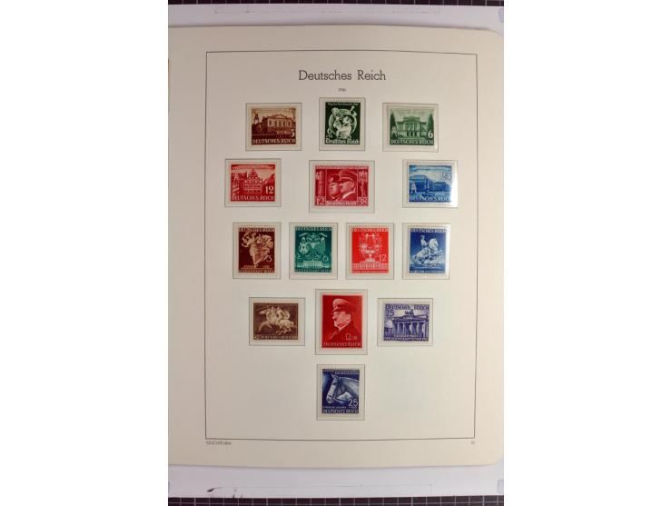 1933/45 postfrische Sammlung, einige wenige ungebraucht, in den Hauptnummern kpl. mit Chicagofahrt, allen Blocks und Dienst