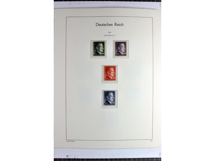 1933/45 postfrische Sammlung, einige wenige ungebraucht, in den Hauptnummern kpl. mit Chicagofahrt, allen Blocks und Dienst