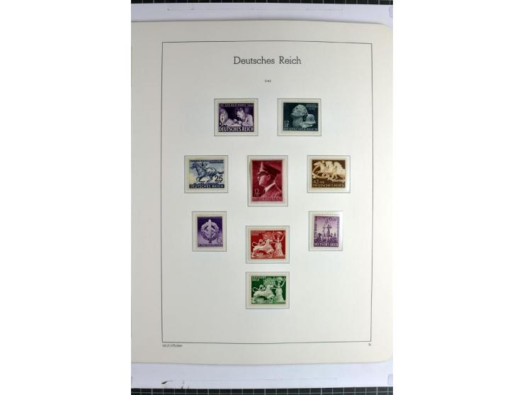 1933/45 postfrische Sammlung, einige wenige ungebraucht, in den Hauptnummern kpl. mit Chicagofahrt, allen Blocks und Dienst