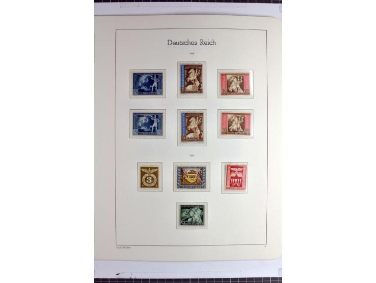 1933/45 postfrische Sammlung, einige wenige ungebraucht, in den Hauptnummern kpl. mit Chicagofahrt, allen Blocks und Dienst