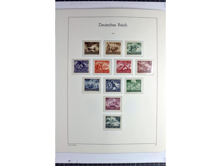 1933/45 postfrische Sammlung, einige wenige ungebraucht, in den Hauptnummern kpl. mit Chicagofahrt, allen Blocks und Dienst