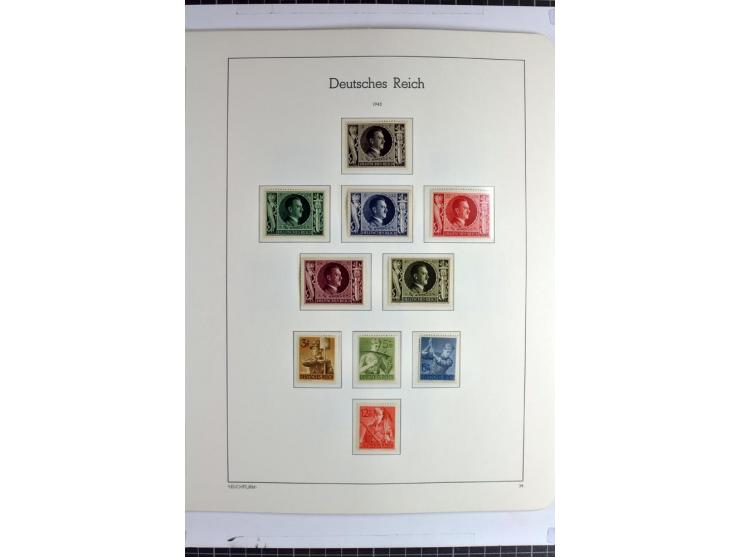 1933/45 postfrische Sammlung, einige wenige ungebraucht, in den Hauptnummern kpl. mit Chicagofahrt, allen Blocks und Dienst