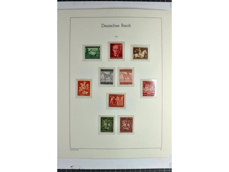 1933/45 postfrische Sammlung, einige wenige ungebraucht, in den Hauptnummern kpl. mit Chicagofahrt, allen Blocks und Dienst