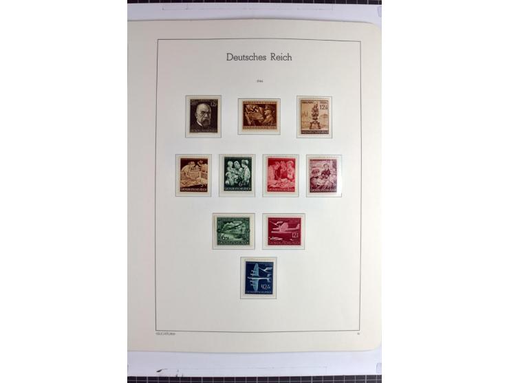 1933/45 postfrische Sammlung, einige wenige ungebraucht, in den Hauptnummern kpl. mit Chicagofahrt, allen Blocks und Dienst