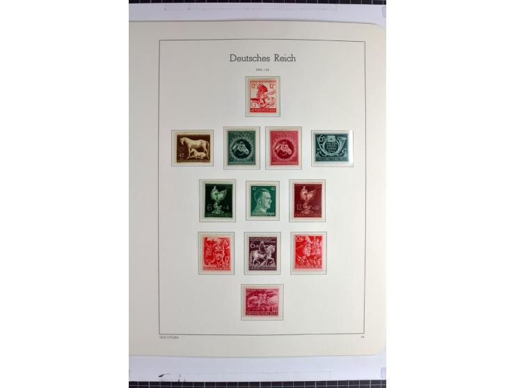 1933/45 postfrische Sammlung, einige wenige ungebraucht, in den Hauptnummern kpl. mit Chicagofahrt, allen Blocks und Dienst