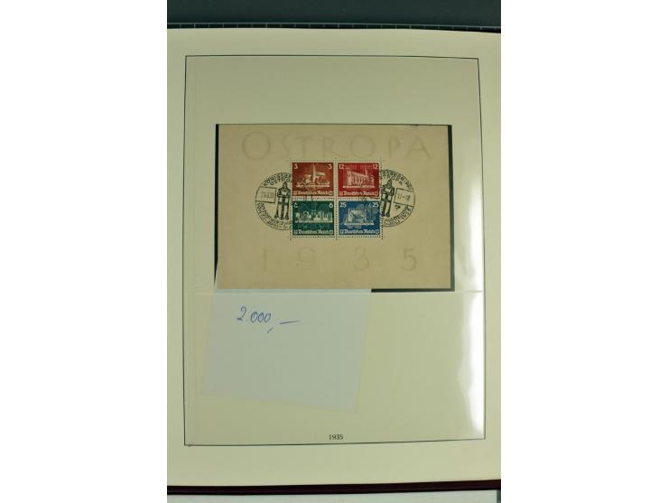 1933/45, in den Hauptnummern augenscheinlich kpl. ungebrauchte/postfrische und gestempelte (u.a. Chicagofahrt und Block 3) Sa