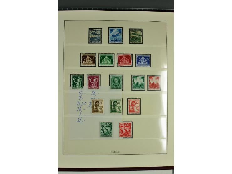 1933/45, in den Hauptnummern augenscheinlich kpl. ungebrauchte/postfrische und gestempelte (u.a. Chicagofahrt und Block 3) Sa