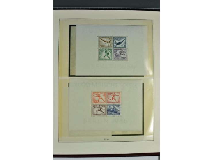 1933/45, in den Hauptnummern augenscheinlich kpl. ungebrauchte/postfrische und gestempelte (u.a. Chicagofahrt und Block 3) Sa