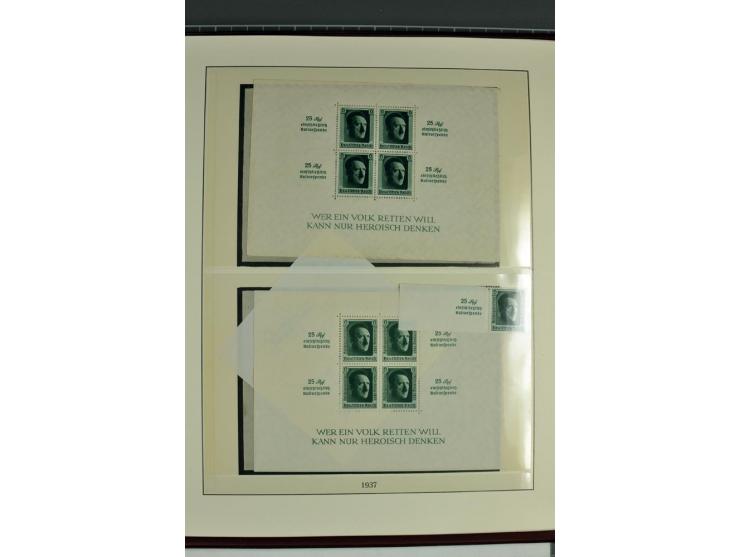 1933/45, in den Hauptnummern augenscheinlich kpl. ungebrauchte/postfrische und gestempelte (u.a. Chicagofahrt und Block 3) Sa