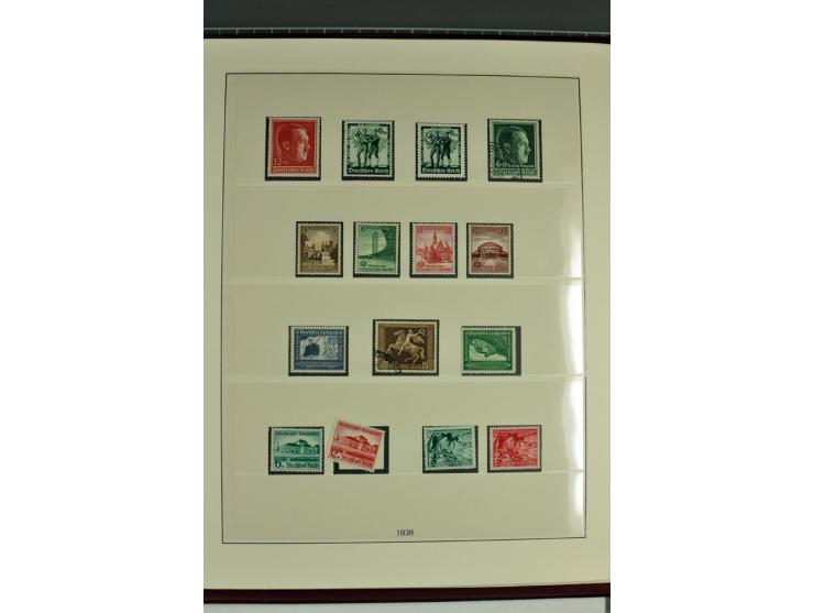 1933/45, in den Hauptnummern augenscheinlich kpl. ungebrauchte/postfrische und gestempelte (u.a. Chicagofahrt und Block 3) Sa