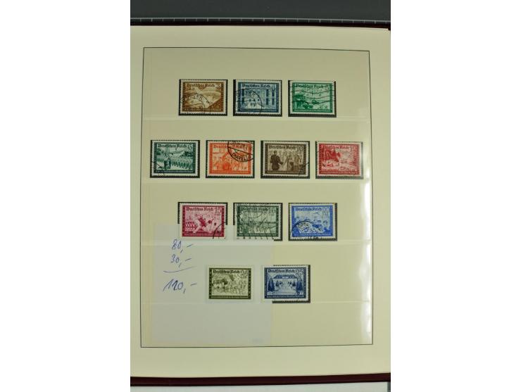 1933/45, in den Hauptnummern augenscheinlich kpl. ungebrauchte/postfrische und gestempelte (u.a. Chicagofahrt und Block 3) Sa