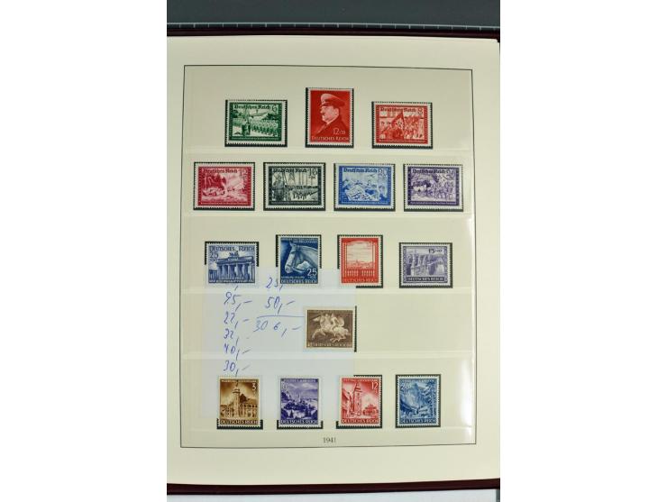 1933/45, in den Hauptnummern augenscheinlich kpl. ungebrauchte/postfrische und gestempelte (u.a. Chicagofahrt und Block 3) Sa