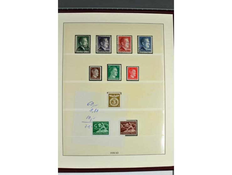 1933/45, in den Hauptnummern augenscheinlich kpl. ungebrauchte/postfrische und gestempelte (u.a. Chicagofahrt und Block 3) Sa