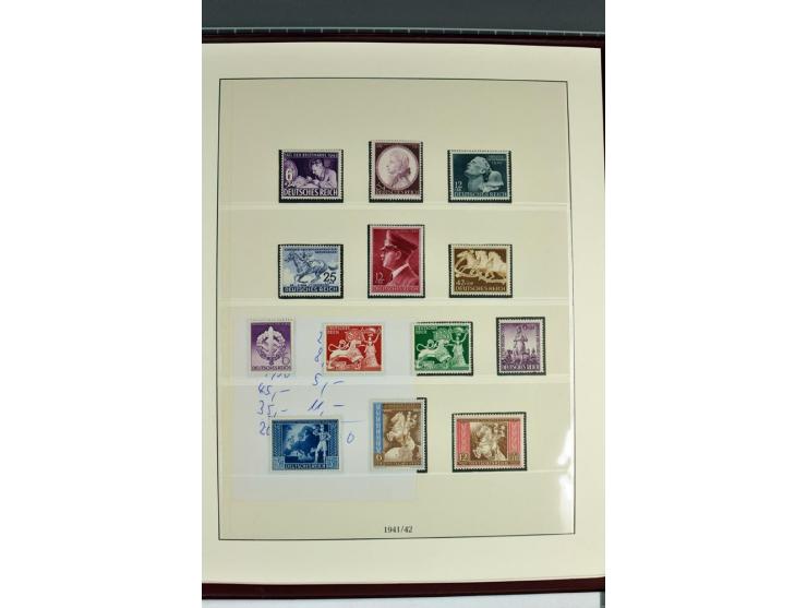 1933/45, in den Hauptnummern augenscheinlich kpl. ungebrauchte/postfrische und gestempelte (u.a. Chicagofahrt und Block 3) Sa